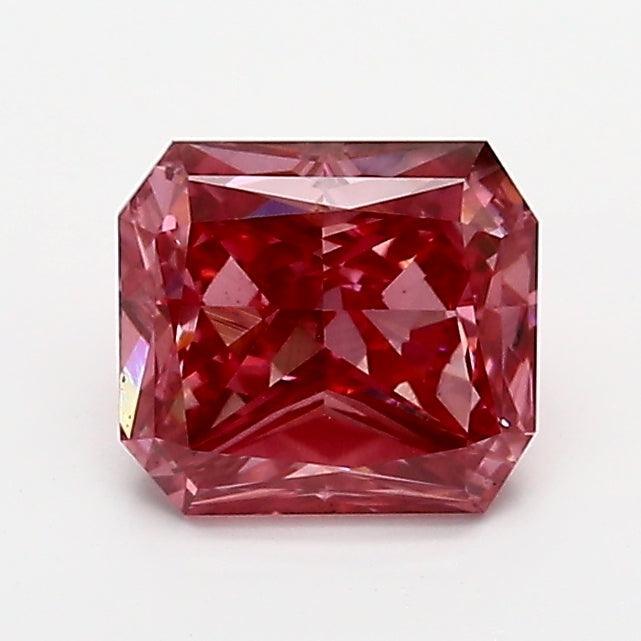 Lab grown clearance red diamond