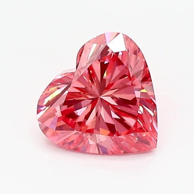 0.68Ct Vivid Pink VS1 IGI Certified Heart Lab Grown Diamond - Diamonds - gemstone - jewelry