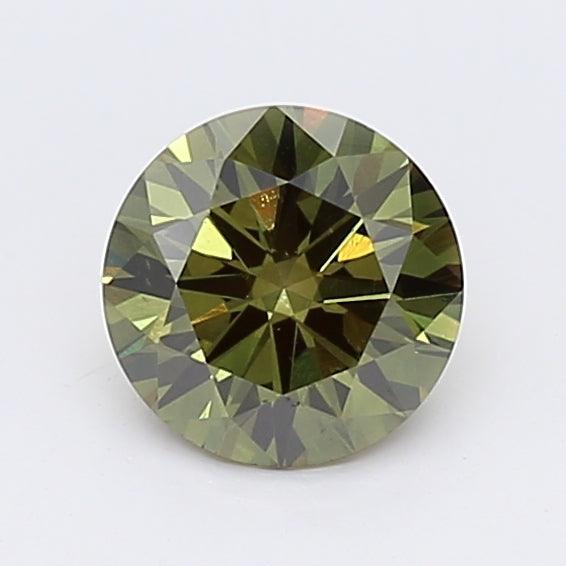 0.91Ct Dark Green VS1 IGI Certified Round Lab Grown Diamond - New World Diamonds - Diamonds