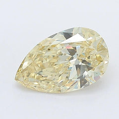 0.95Ct Intense Yellow VS1 IGI Certified Pear Lab Grown Diamond