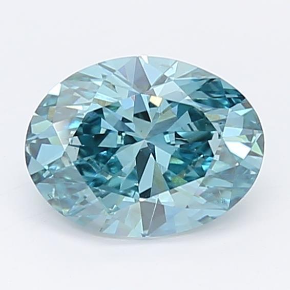 1.01Ct Deep Blue SI1 IGI Certified Oval Lab Grown Diamond - Diamonds - gemstone - jewelry