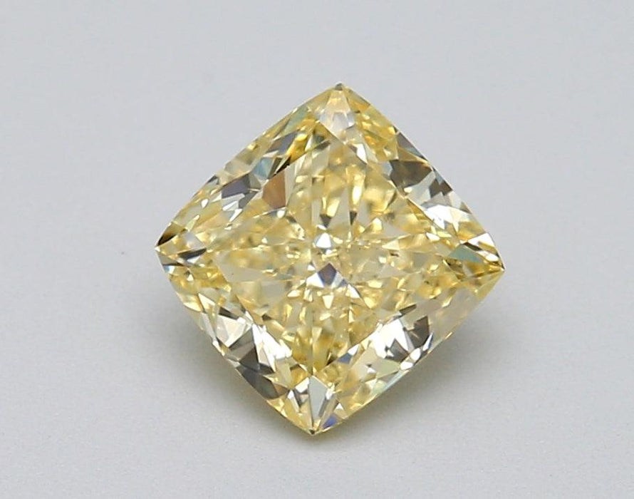 1.01Ct Fancy Light Yellow VS2 IGI Certified Cushion Lab Grown Diamond - Diamonds - gemstone - jewelry