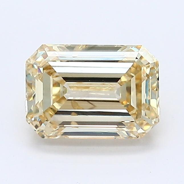 1.02Ct Fancy Yellow SI1 IGI Certified Emerald Lab Grown Diamond - Diamonds - gemstone - jewelry