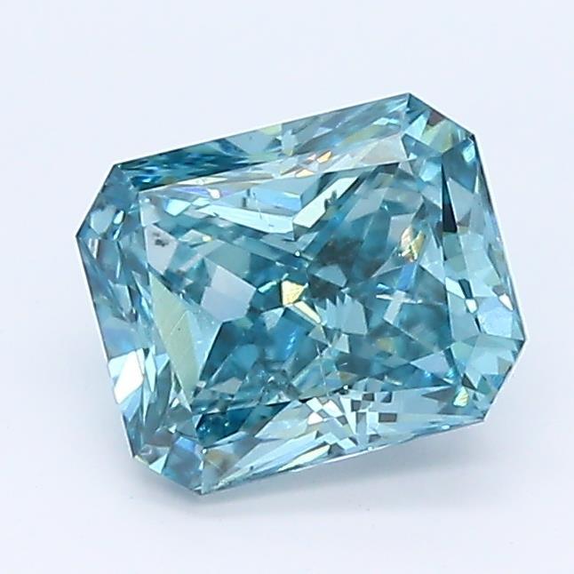 1.05Ct Intense Blue SI2 IGI Certified Radiant Lab Grown Diamond - Diamonds - gemstone - jewelry