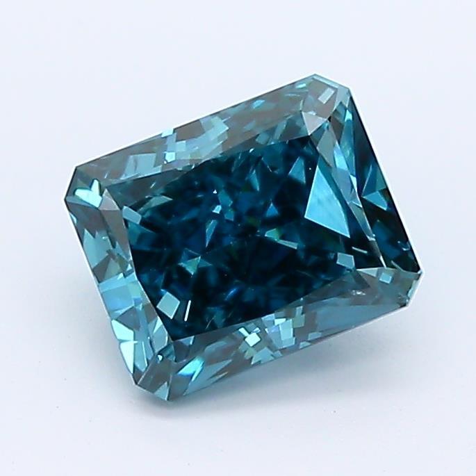 1.06Ct Dark Blue SI1 IGI Certified Radiant Lab Grown Diamond - Diamonds - gemstone - jewelry