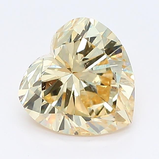 1.06Ct Fancy Light Yellow SI1 IGI Certified Heart Lab Grown Diamond - Diamonds - gemstone - jewelry