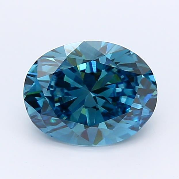 1.08Ct Dark Blue VVS2 IGI Certified Oval Lab Grown Diamond - Diamonds - gemstone - jewelry