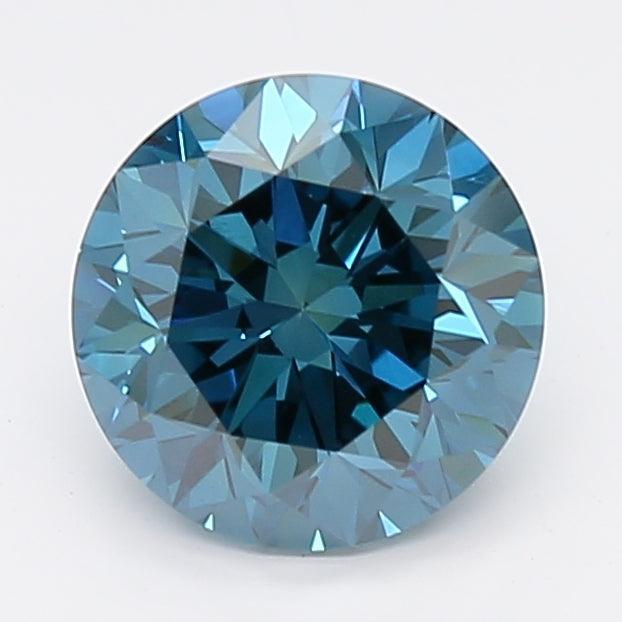 1.16Ct Dark Blue VS1 IGI Certified Round Lab Grown Diamond - Diamonds - gemstone - jewelry