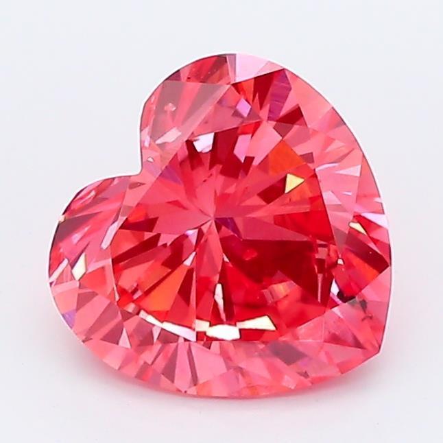 1.17Ct Deep Pink SI2 IGI Certified Heart Lab Grown Diamond - Diamonds - gemstone - jewelry