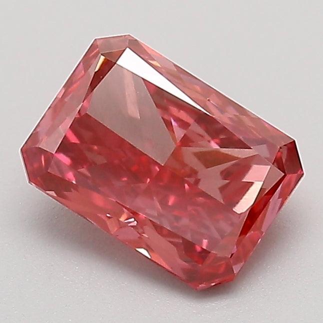 1.17Ct Deep Pink VS1 IGI Certified Radiant Lab Grown Diamond - Diamonds - gemstone - jewelry