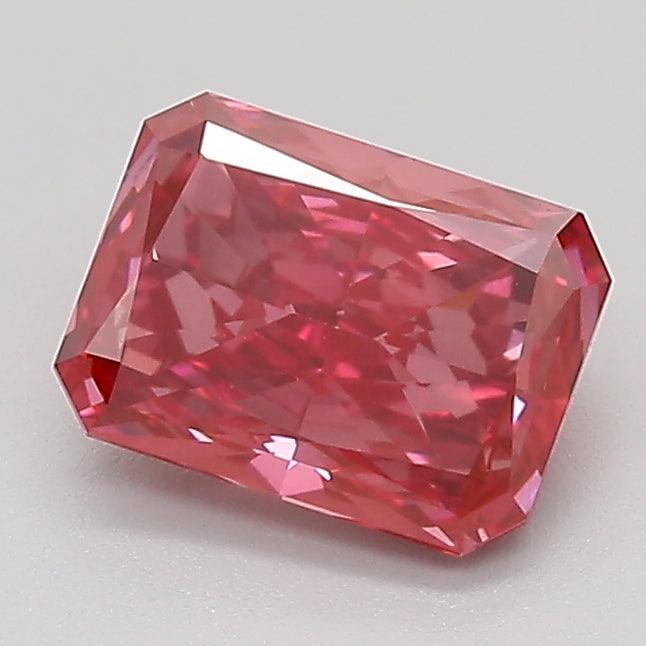 1.18Ct Deep Pink VS2 IGI Certified Radiant Lab Grown Diamond - Diamonds - gemstone - jewelry