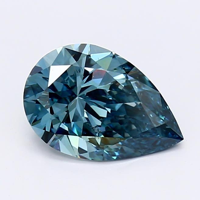 1.1Ct Deep Blue SI1 IGI Certified Pear Lab Grown Diamond - Diamonds - gemstone - jewelry