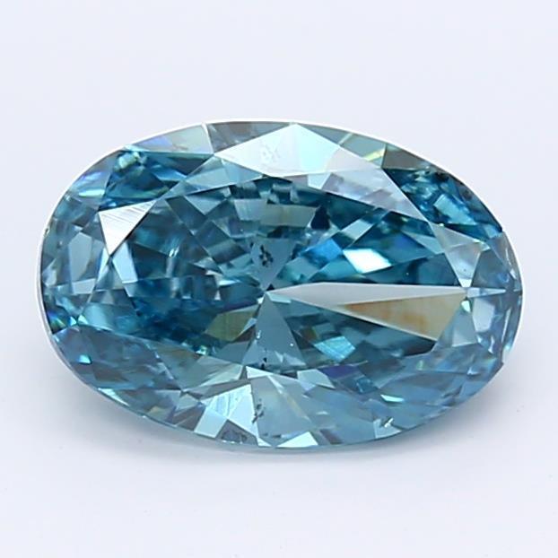 1.22Ct Deep Blue SI2 IGI Certified Oval Lab Grown Diamond - Diamonds - gemstone - jewelry