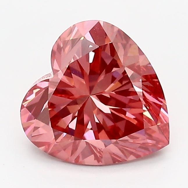 1.28Ct Vivid Pink VS1 IGI Certified Heart Lab Grown Diamond - Diamonds - gemstone - jewelry