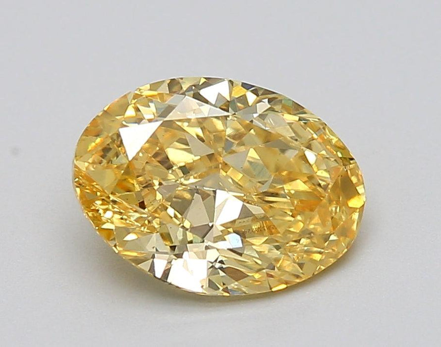 1.54Ct Vivid Yellow VS2 IGI Certified Oval Lab Grown Diamond - Diamonds - gemstone - jewelry