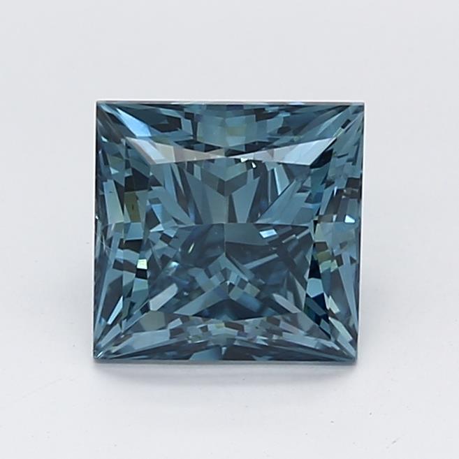 1.55Ct Deep Blue SI2 IGI Certified Princess Lab Grown Diamond - Diamonds - gemstone - jewelry