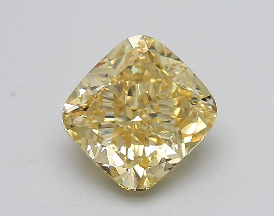 1.58Ct Intense Yellow VS1 IGI Certified Cushion Lab Grown Diamond - Diamonds - gemstone - jewelry