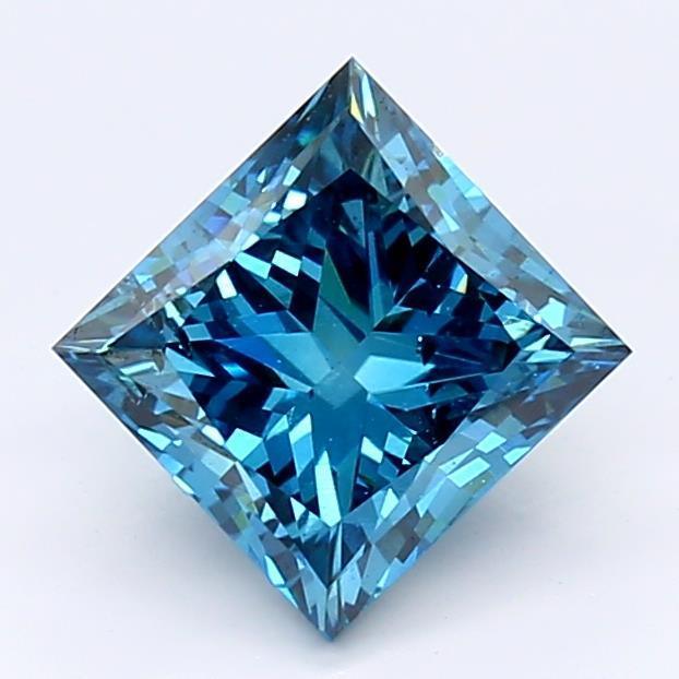 1.62Ct Deep Blue SI2 IGI Certified Princess Lab Grown Diamond - Diamonds - gemstone - jewelry