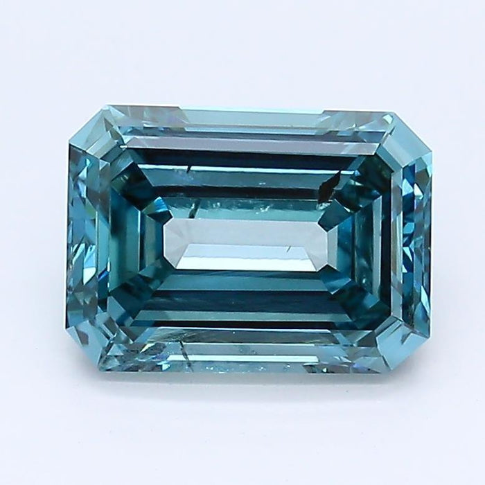 1.64Ct Deep Blue SI2 IGI Certified Emerald Lab Grown Diamond - Diamonds - gemstone - jewelry