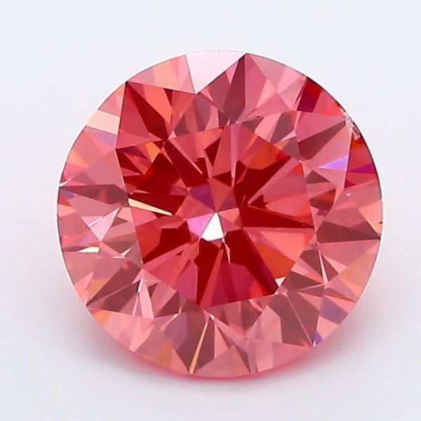 1.6Ct Vivid Pink SI1 GIA Certified Round Lab Grown Diamond