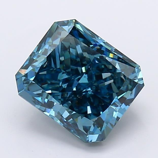 1.7Ct Dark Blue SI1 IGI Certified Radiant Lab Grown Diamond - Diamonds - gemstone - jewelry