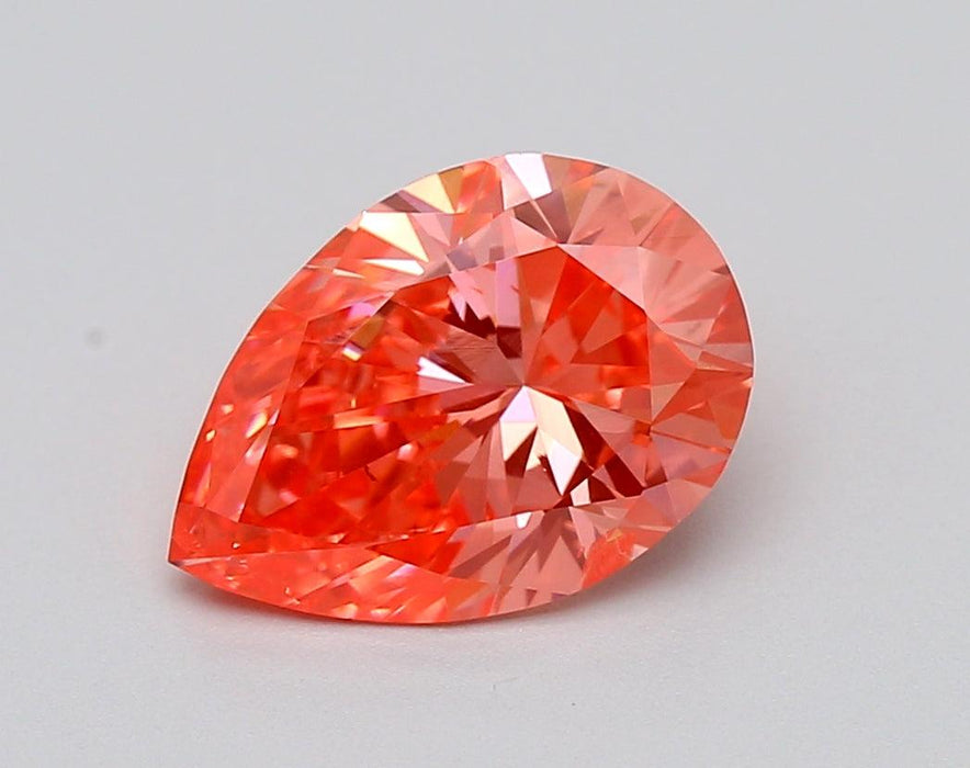 1.7Ct Vivid Pink SI1 IGI Certified Pear Lab Grown Diamond - Diamonds - gemstone - jewelry