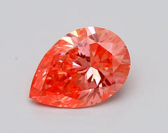 1.7Ct Vivid Pink SI1 IGI Certified Pear Lab Grown Diamond