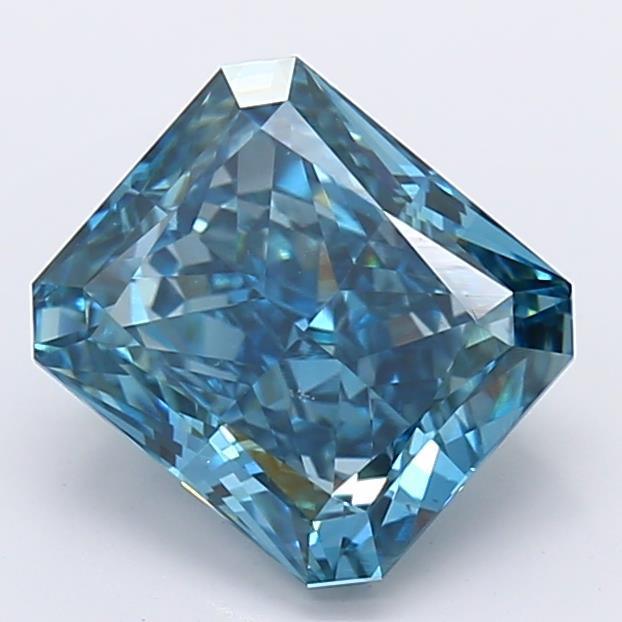 1.89Ct Deep Blue VS2 IGI Certified Radiant Lab Grown Diamond - Diamonds - gemstone - jewelry