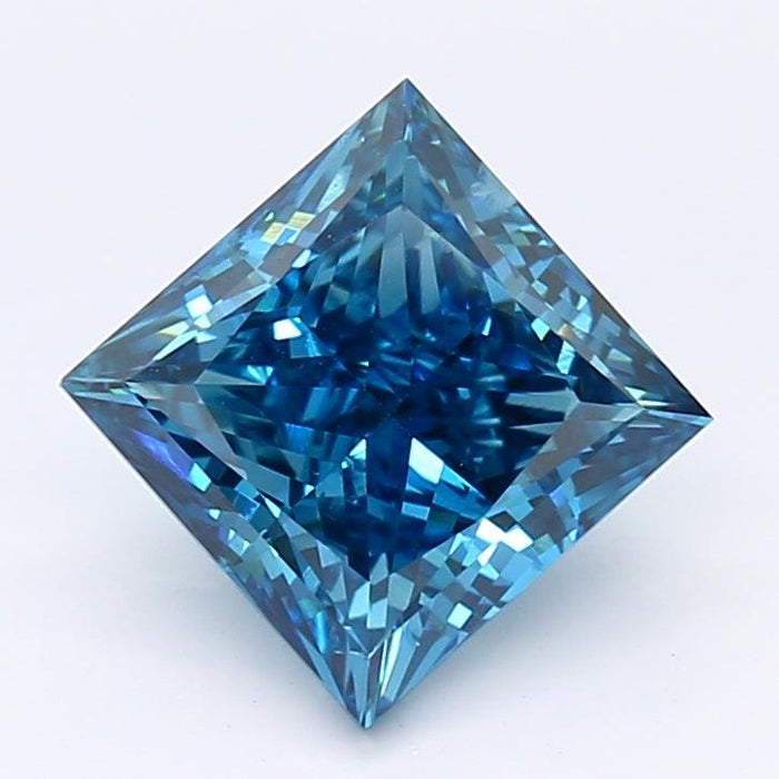 2.17Ct Deep Blue SI2 GIA Certified Princess Lab Grown Diamond - Diamonds - gemstone - jewelry