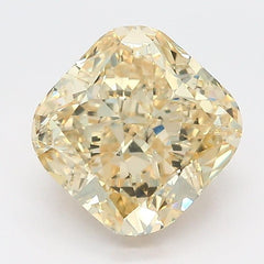 2.5Ct Fancy Yellow SI1 IGI Certified Cushion Lab Grown Diamond