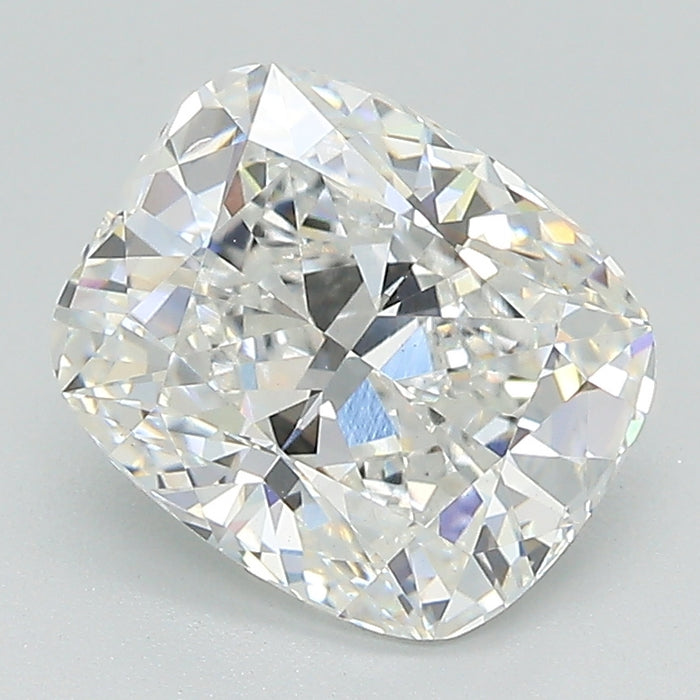 Loose 2.51 Carat F VS2 GCAL Certified Lab Grown Cushion Diamonds