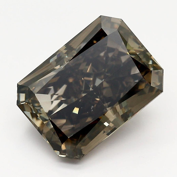 5.2Ct Dark Brown SI2 GIA Certified Radiant Lab Grown Diamond - Diamonds - gemstone - jewelry