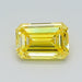 Loose 0.49 Carat Vivid Yellow VS2 IGI Certified Lab Grown Emerald Diamonds