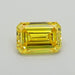 Loose 0.49 Carat Vivid Yellow VS1 IGI Certified Lab Grown Emerald Diamonds