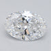 Loose 2.4 Carat F VVS2 IGI Certified Lab Grown Oval Diamonds