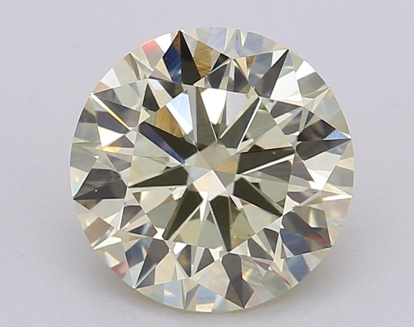 Loose 2.07 Carat Light Yellow VS1 IGI Certified Lab Grown Round Diamonds