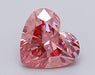 Loose 1.05 Carat Vivid Pink VS2 IGI Certified Lab Grown Heart Diamonds