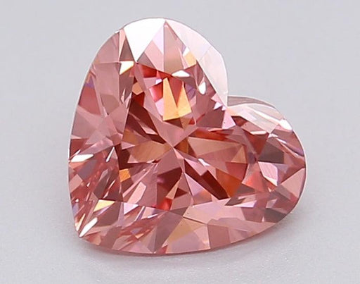 Loose 1.05 Carat Intense Pink VS1 IGI Certified Lab Grown Heart Diamonds