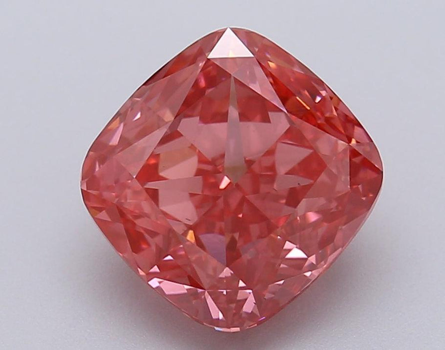 Loose 1.01 Carat Vivid Yellow VS2 IGI Certified Lab Grown Cushion Diamonds