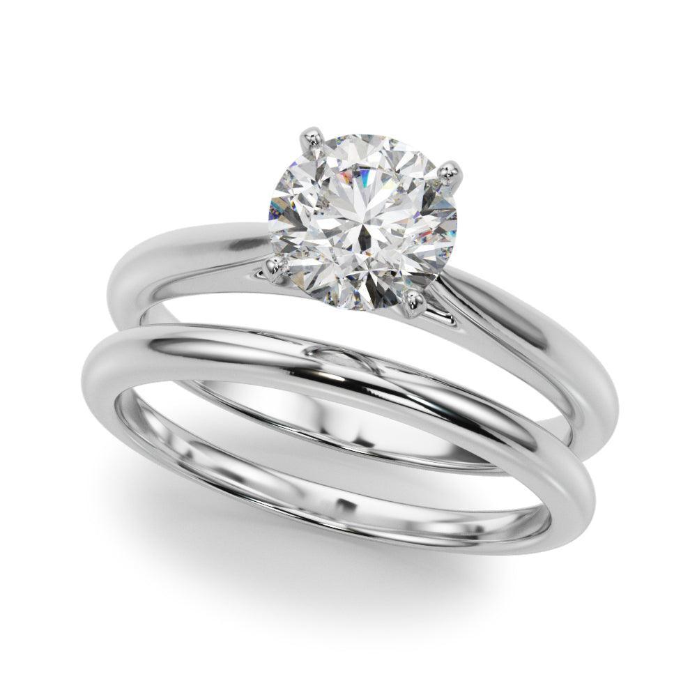 Abigail Solitaire Engagement Ring 1.0 Ct IGI Certified - Ring - gemstone - jewelry