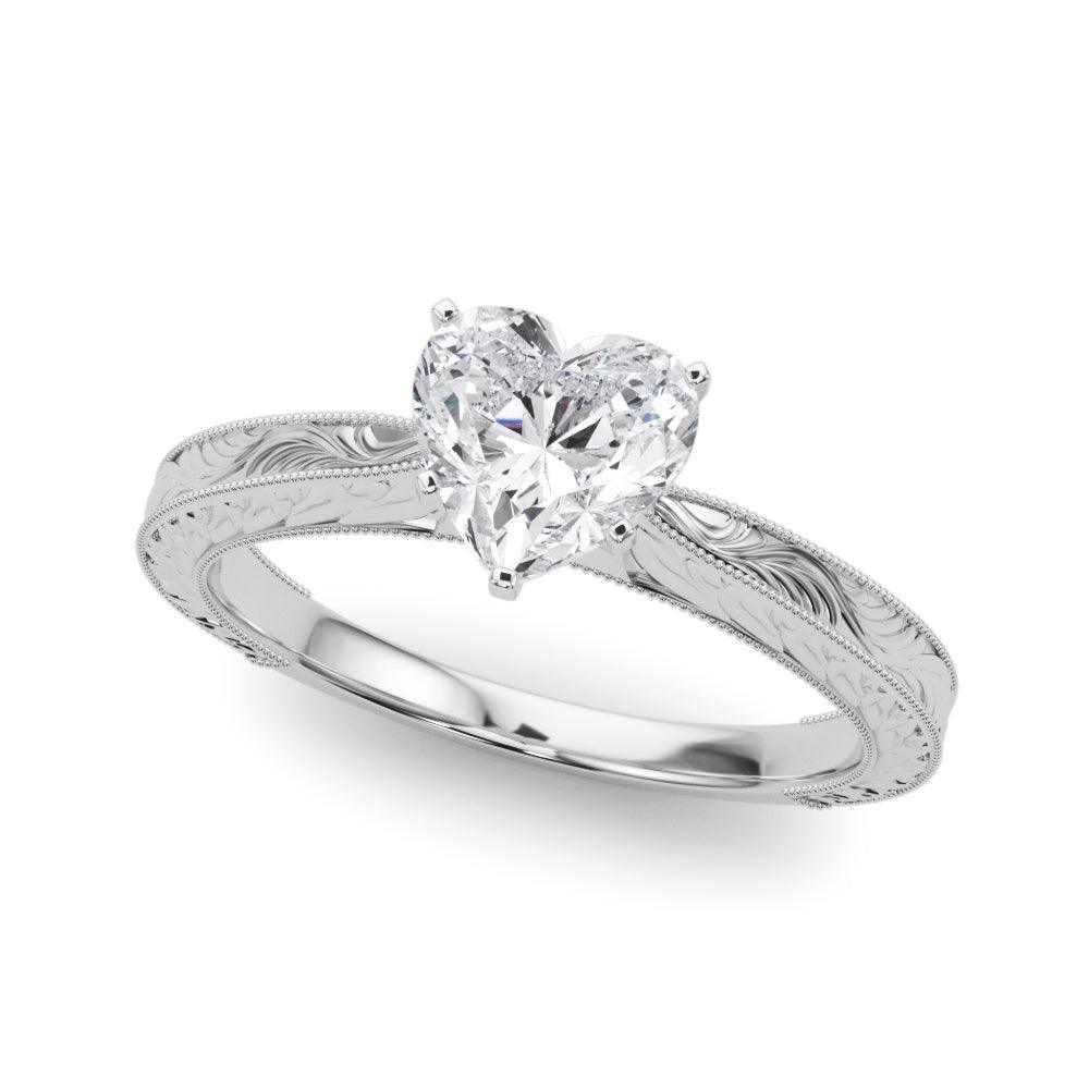 Addison Heart Engagement Ring 1.10 Ct IGI Certified - Ring - gemstone - jewelry