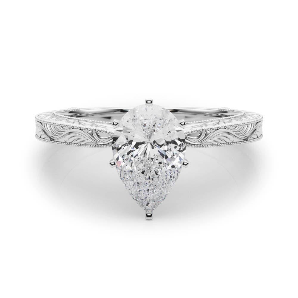 Addison Pear Engagement Ring 1.0 Ct IGI Certified - Ring - gemstone - jewelry