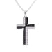 Black & White Diamond Cross Pendant 1/2Ctw - Pendant - gemstone - jewelry