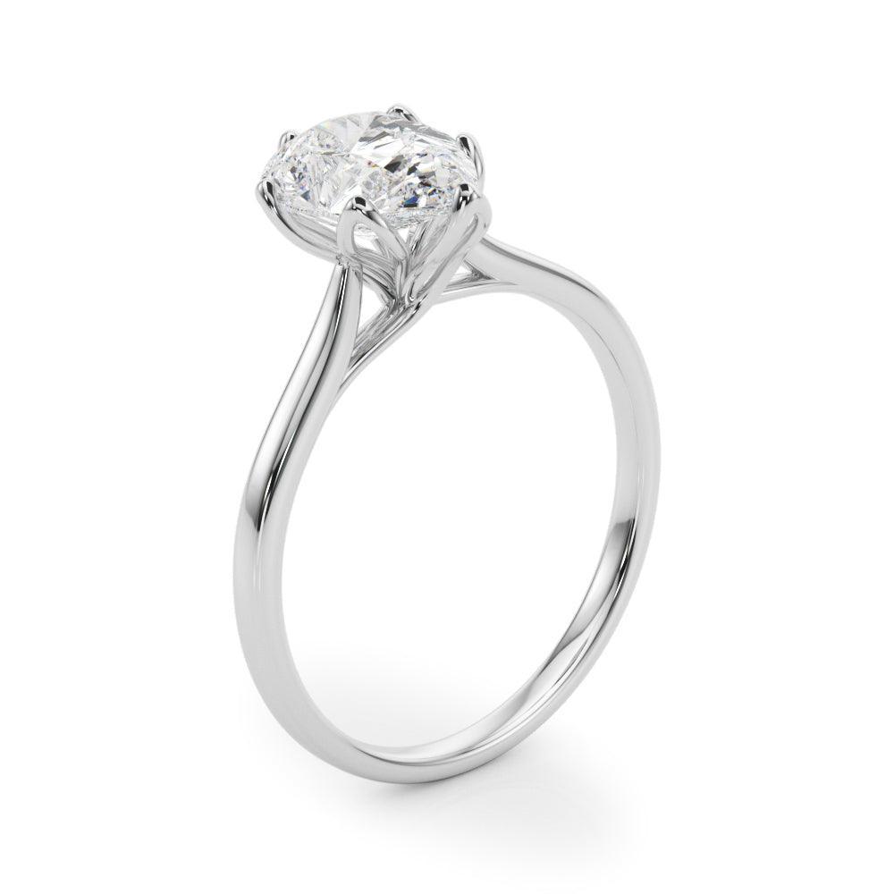 Carly Pear Engagement Ring 1.0 Ct IGI Certified - Ring - gemstone - jewelry