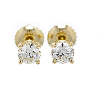 Classic Round Earrings 1.0 Ctw Certified E-F VS - Earrings - gemstone - jewelry