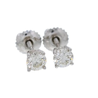 Classic Round Earrings 3/4 CTW. IGI Certified E-F VS - Earrings - gemstone - jewelry