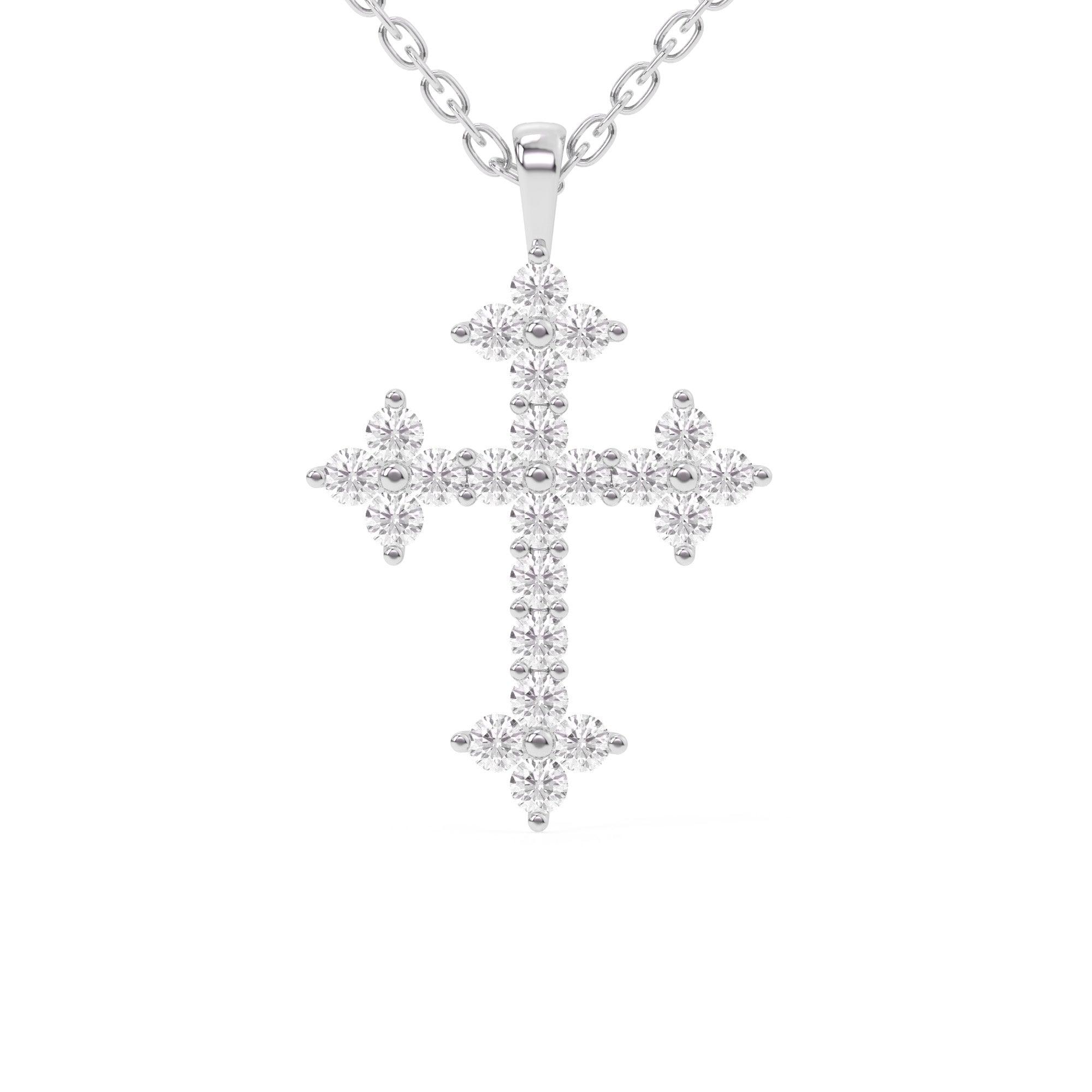 Cross 1/2Ctw Pendant - Pendant - gemstone - jewelry