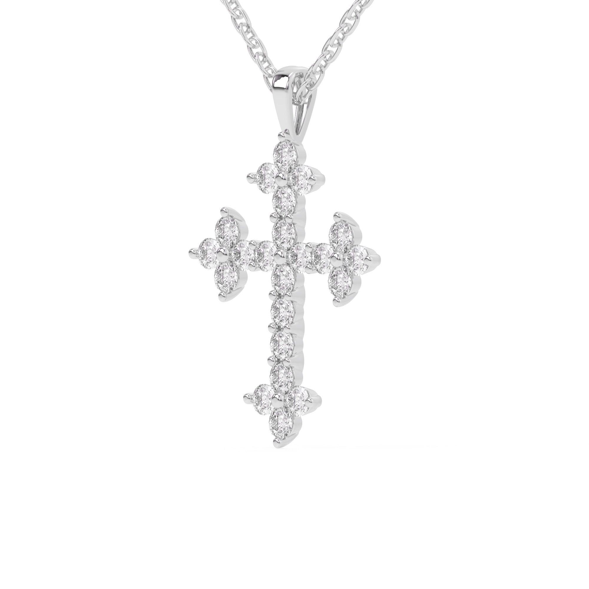 Cross 1/2Ctw Pendant - Pendant - gemstone - jewelry