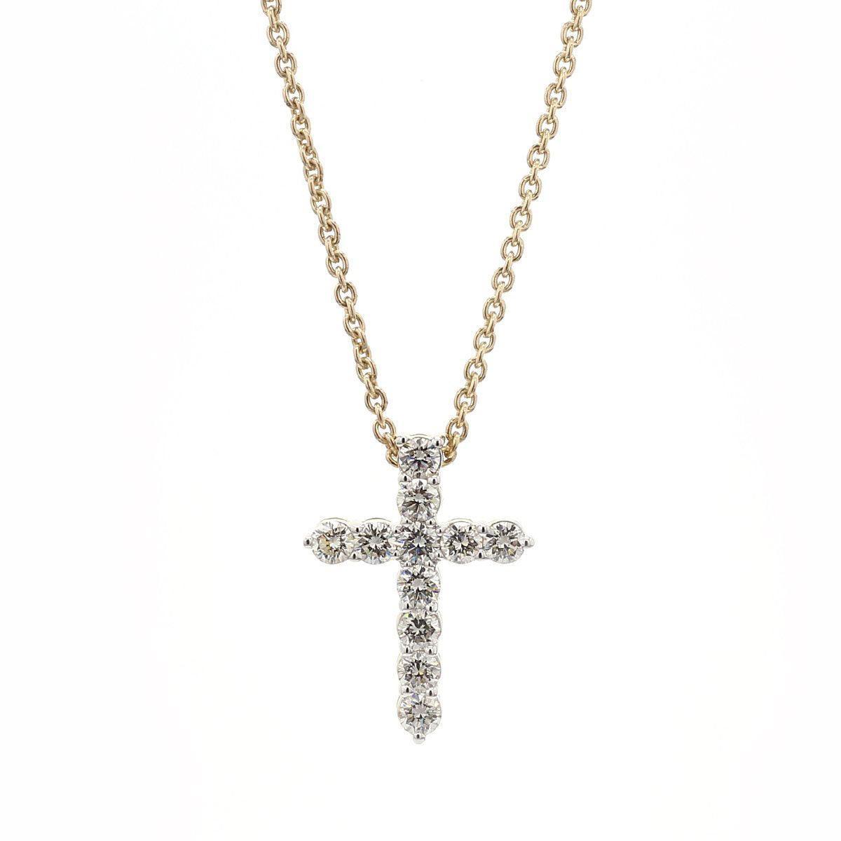 Cross 2 1/4Ctw Pendant - Pendant - gemstone - jewelry