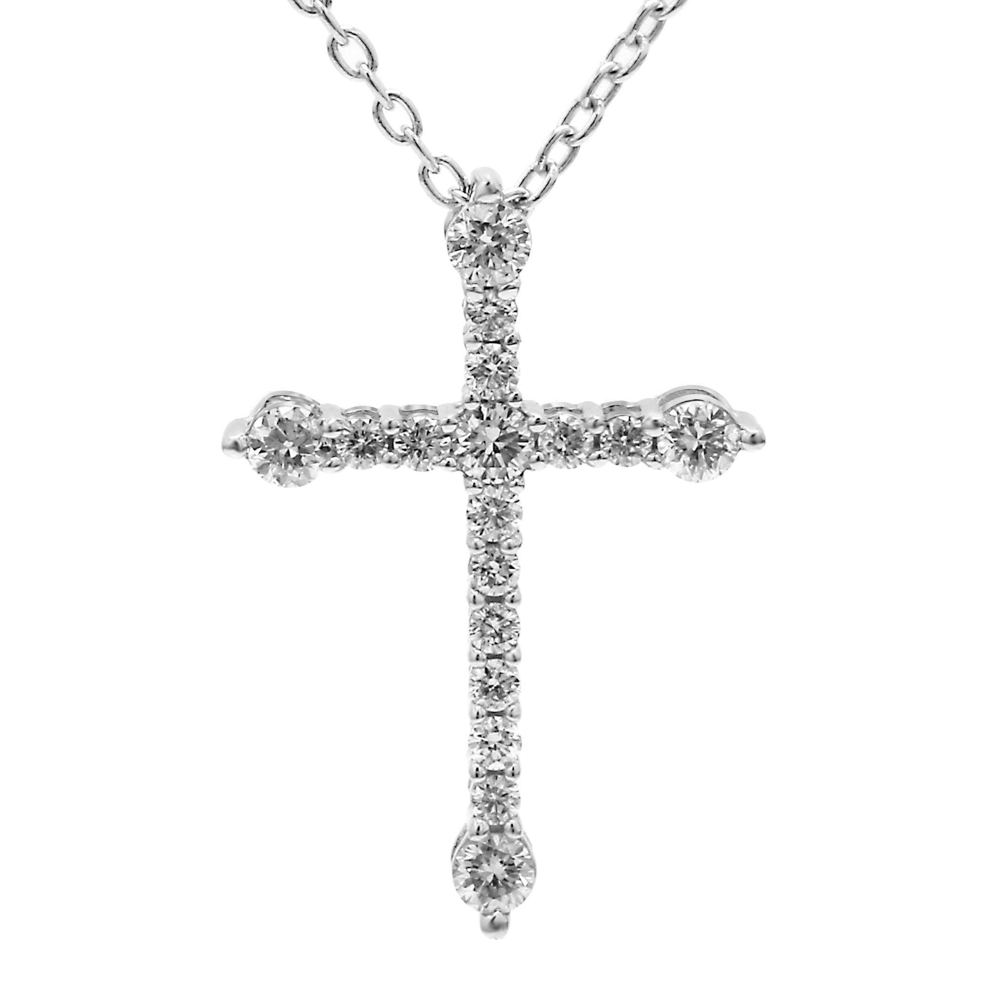 Cross Necklace 1/3 Ctw. - Pendant - gemstone - jewelry